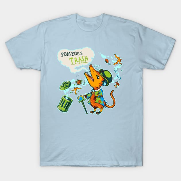Pompous Trash Jam T-Shirt by Society-of-Play